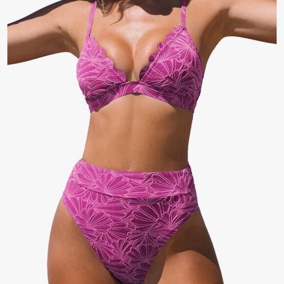 Two toned pink bikini - Picture 1 of 9